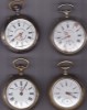 LOT DE QUATRE GROSSES MONTRES GOUSSETS 