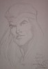 ALAN DAVIS - KILLRAVEN  ORIGINAL PENCIL ART PORTRAIT 