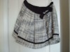 NEXT dirndl black and white skirt with brooch.  Size 14 