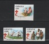 ghana mnh sc#1741-43 imperf red cross 1994 