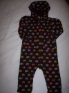 GAP Hoodie Romper Suit 12-18 mths EUC elephants brown ! 