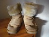 UGG tan suede boots with turned back fur trim - 5 (38) 