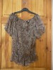 ANIMAL PRINT GYPSY TOP SIZE 14 