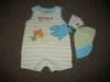 baby boys 2 piece set bnwt 6mths playsuit\romper 