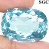 35.19 ct. Superior Cushion Facet Blue Aquamarine NR! 