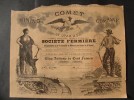 MINING COMET COMPANY OF UTAH USA 1889 BRUXELLES ORANGE  