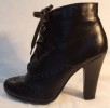 NEW LOOK Black High Heel 'Victorian' Ankle boots - 38/5 