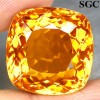 31.34 ct Fire Cushion Golden Yellow Natural Citrine NR! 