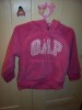 ** GAP Logo Zip Hoodie Pink Fleece 18-24 NWOT 