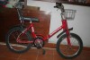 bicicleta motoretta roja antigua, 