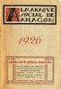 Libro antiguo:Almanaque social Aragón.1926 