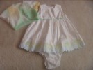 George 3 piece dress, bolero & pants set 9-12m EUC 