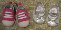 two pairs of soft pram shoes-Baby Boutique/Dunnes-bnwts 