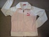 PUMA Retro Sports Jacket.White and Pink. Large.  