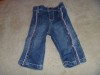 Baby Guess ruffled jeans EUC 3-6 months 