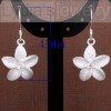 crystal flower silver dangle earrings charms JN194 