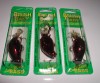 3 LUHR JENSEN BRUSH BABY LURES 1/6 OZ DISCONTINUED NEW  