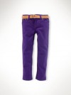 NWT RALPH LAUREN Girls Purple Skinny Denim Jeans 4T New 