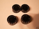 4 BOTONES  PARA GUITARRA ESTILO LP O SG COLOR NEGRO 