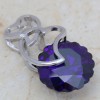 HOT PURPLE AMETHYST SILVER GEMSTONE PRETTY PENDANT C148 