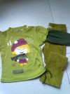 Conjunto de Camiseta y Legging Verde  Talla 2-3 años 