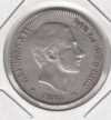 SPAIN-PHILIPPINES: 1884 ALFONSO XII 50 CENTAVOS RARE 