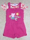 GIRLS STUNNING PEPPA PIG SHORT DUNGAREES,2-3 years 