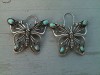 NWOT Lucky Brand Butterfly Earrings silvertone  