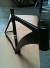  LEADER 727TR TRACK FRAME 55CM NEW BLACK FIXED GEAR 