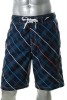 Speedo NEW Watershorts Mens Swim Trunks Blue Plaid L 