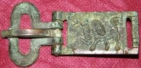 Roman Bronze Belt Buckle Griffin 