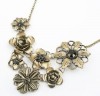 Fashion Necklaces Rhinestone Alloy Flower Pendants Hot 