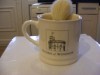 SHAVING MUG AND BRUSH - MADE BY WOODS OF WINDSOR 