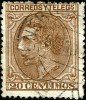 Spain 1879 20c red brown alegorica ED 203 Used €17/$23 