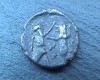 Rare 370 B.C Greece Phoenicia-Sidon Silver Di-Obol Coin 