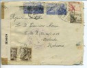 Spain triple censor cover to Cuba 1941 