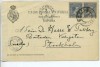 Spain 2x5 c on post card to Sweden 1898 