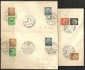 Germany Hindenburg se-tenants on 3 covers 1937 1<Saar 