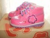 Fuschia pink patent KICKERS boots size 8 -swarovski tag 