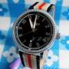 New Black Dial Ladies Mens S/Steel Case Quartz Watches 