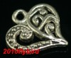 Free Shipping 20pcs Tibetan Silver heart charms 14mm 