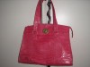 PINK MOCK CROC HAND BAG 