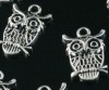 Free Ship!30pcs tibetan silver owl charms pendant  