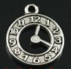 Free ship! 20pcs tibet silver clock charm pendants  