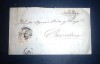 SPAIN 1870  LETTER FROM PAMPLONA TO BARCELONA 