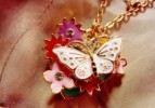 Fashion Necklaces Color Butterfly Flower Heart Pendants 