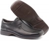 Mens IKON Black Leather Shoes Size 8 (42) 