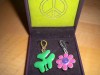 Lucky brand keychain bag clips shamrock & daisy NWT $25 