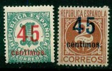 SPAIN ESPAÑA 1938 EDIFIL 742 ** y 744 ** 