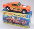 Matchbox Superfast 8b Wildcat Dragster – Black base 